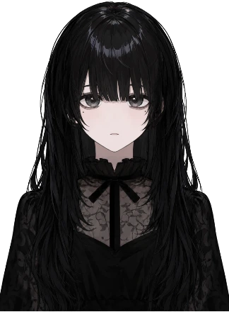 黒池璦・通常の表情